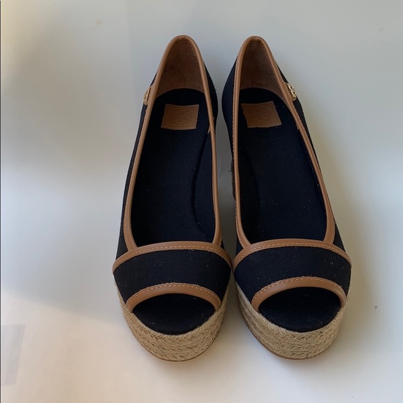 Tory Burch Majorica Espadrille Wedge - size 8.5 - Picture 2 of 7